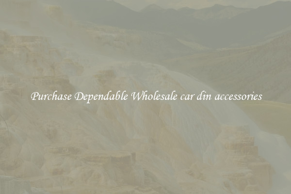 Purchase Dependable Wholesale car din accessories