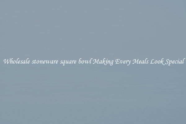 Wholesale stoneware square bowl Making Every Meals Look Special