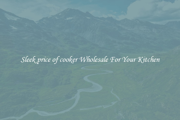 Sleek price of cooker Wholesale For Your Kitchen