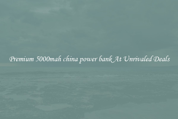 Premium 5000mah china power bank At Unrivaled Deals
