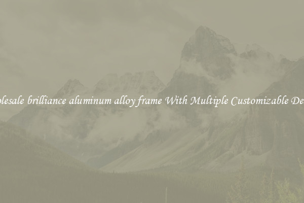 Wholesale brilliance aluminum alloy frame With Multiple Customizable Designs