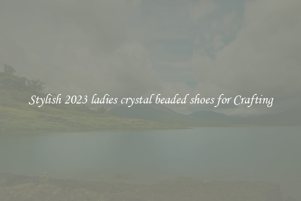 Stylish 2023 ladies crystal beaded shoes for Crafting