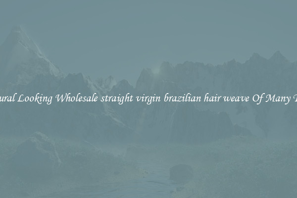 Natural Looking Wholesale straight virgin brazilian hair weave Of Many Types