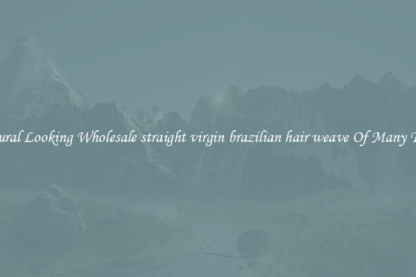Natural Looking Wholesale straight virgin brazilian hair weave Of Many Types