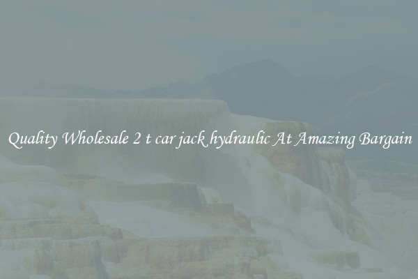 Quality Wholesale 2 t car jack hydraulic At Amazing Bargain