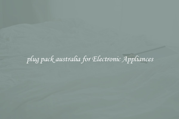 plug pack australia for Electronic Appliances