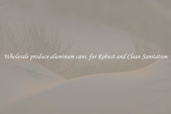 Wholesale produce aluminum cans. for Robust and Clean Sanitation
