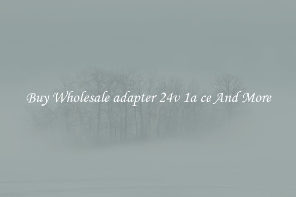 Buy Wholesale adapter 24v 1a ce And More
