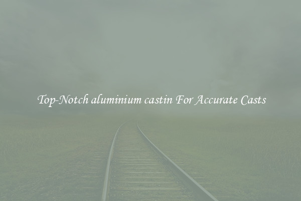 Top-Notch aluminium castin For Accurate Casts