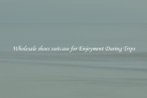 Wholesale shoes suitcase for Enjoyment During Trips